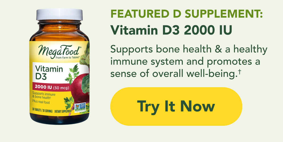 MegaFood Vitamin D3 2000 IU