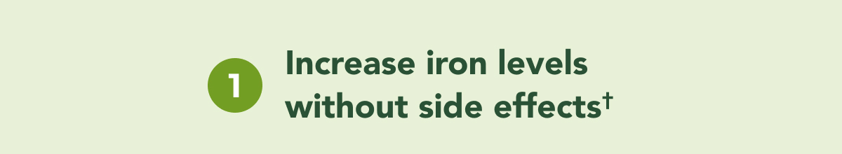 increase iron levels without side effects