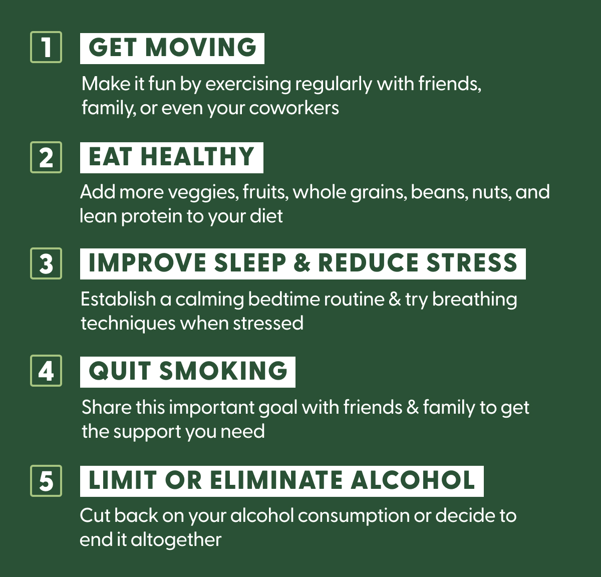 Top 5 Tips for Heart Health