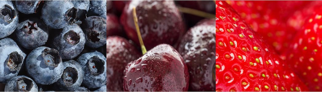 Blueberries | Cherries | Strawberries