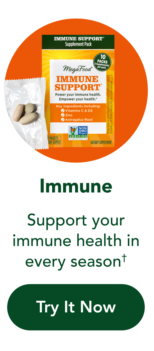Immune Support your immune health in every season† CTA: Try It Now