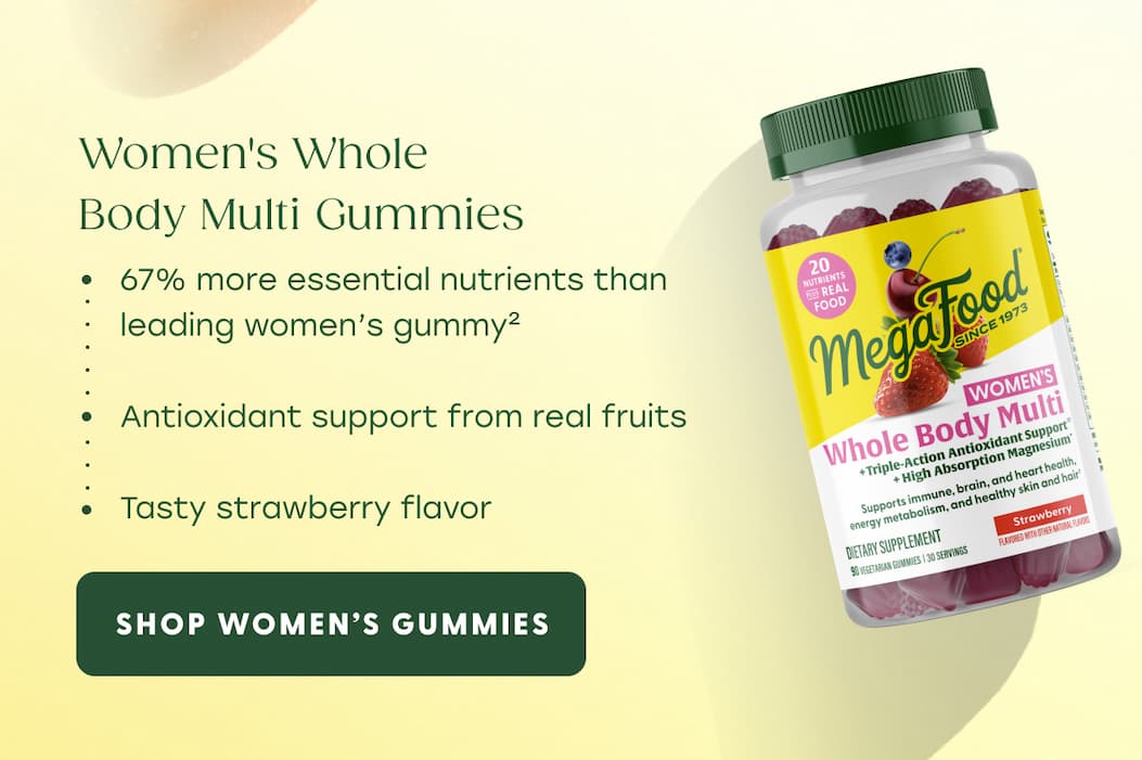 Women's Whole Body Multi Gummies | 67% more essential nutrients than leading women's gummy(2) | Antioxidant support from real fruits | Tasty strawberry flavor | Shop Women's Gummies