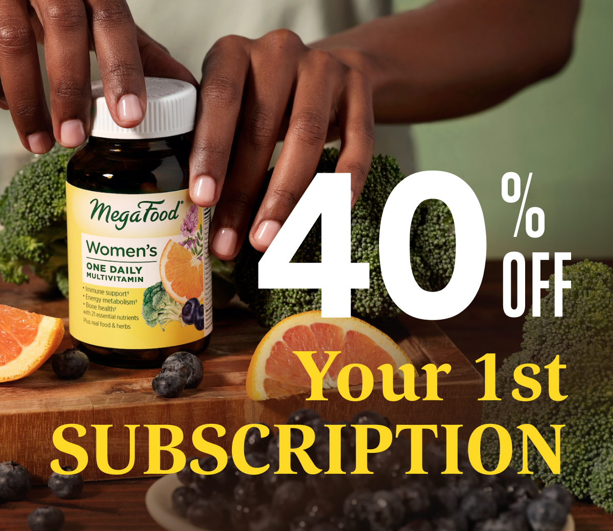 40% off your first subscription