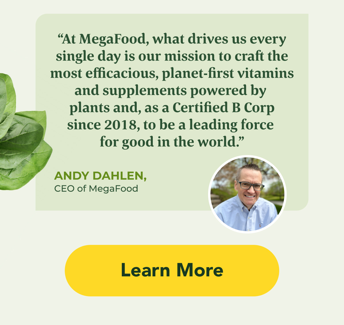 MegaFood CEO Andy Dahlen