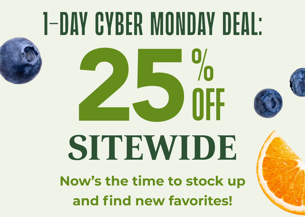 Cyber monday deal 25 percent off everything
