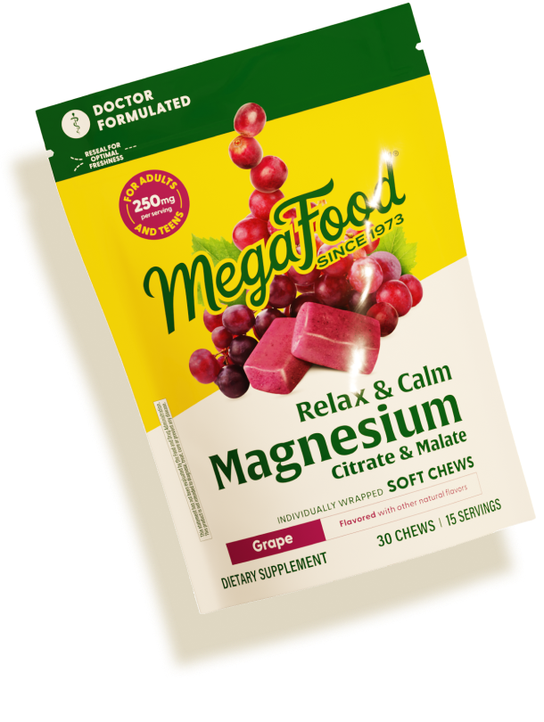 MegaFood Relax & Calm Magnesium Soft Chews - Grape