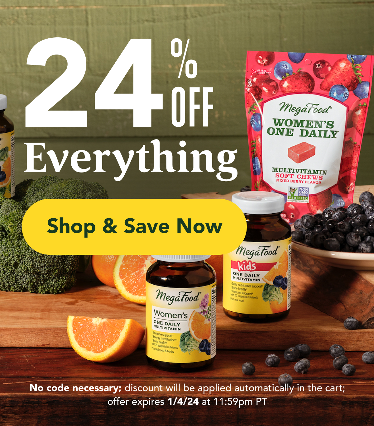 24% off Everything