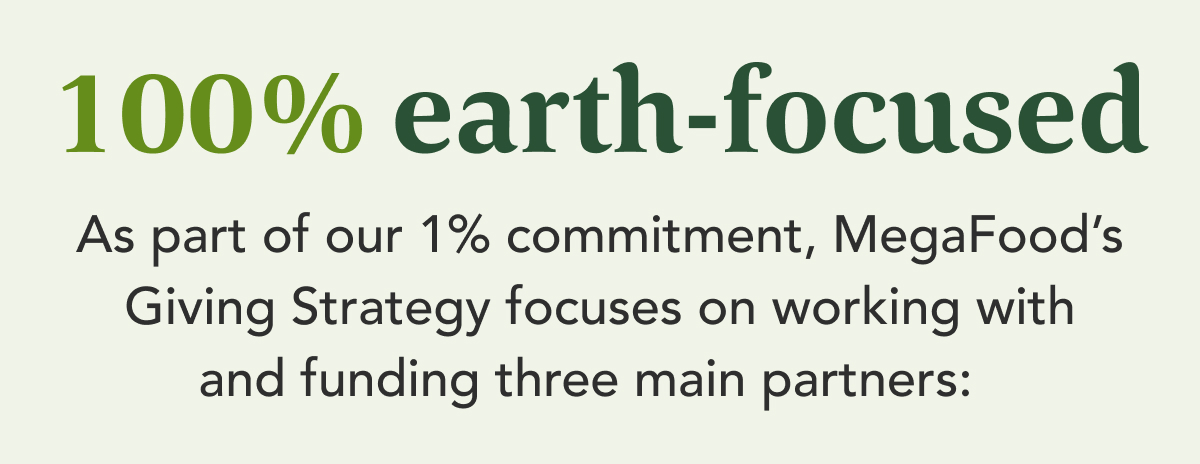 100% earth focused