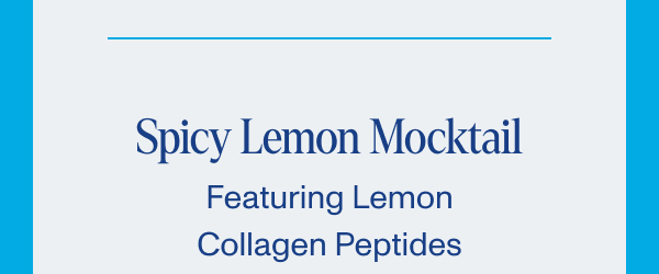 Spicy Lemon Mocktail