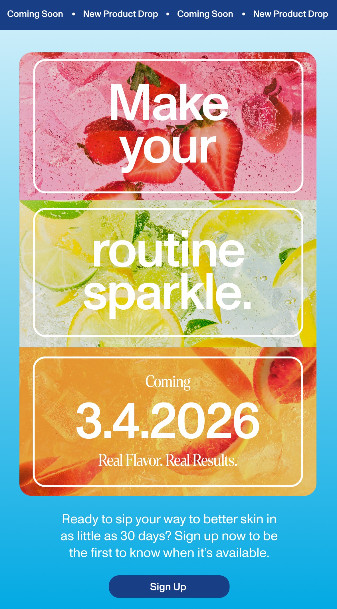 Make your routine sparkle.