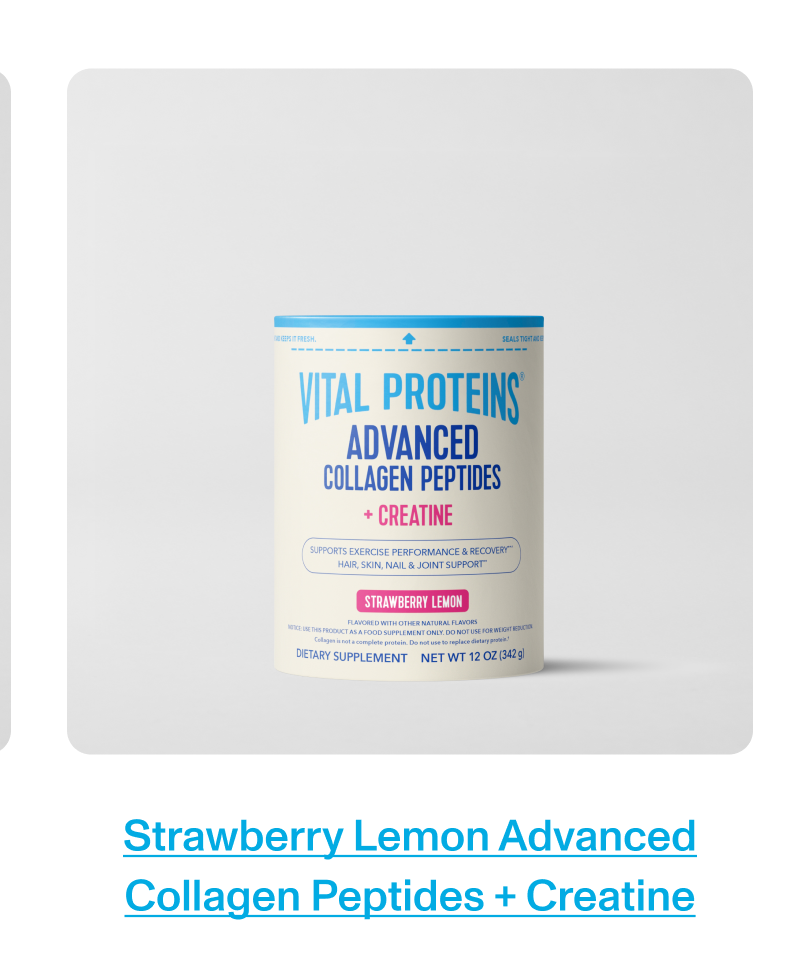 Strawberry Lemon Advanced Collagen Peptides + Creatine