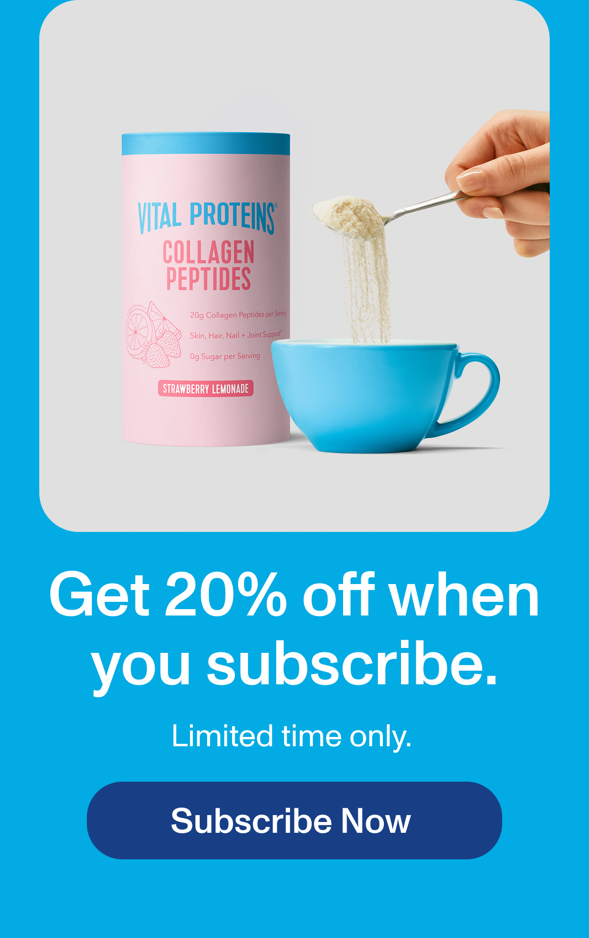 Get 20% off when you subscribe.