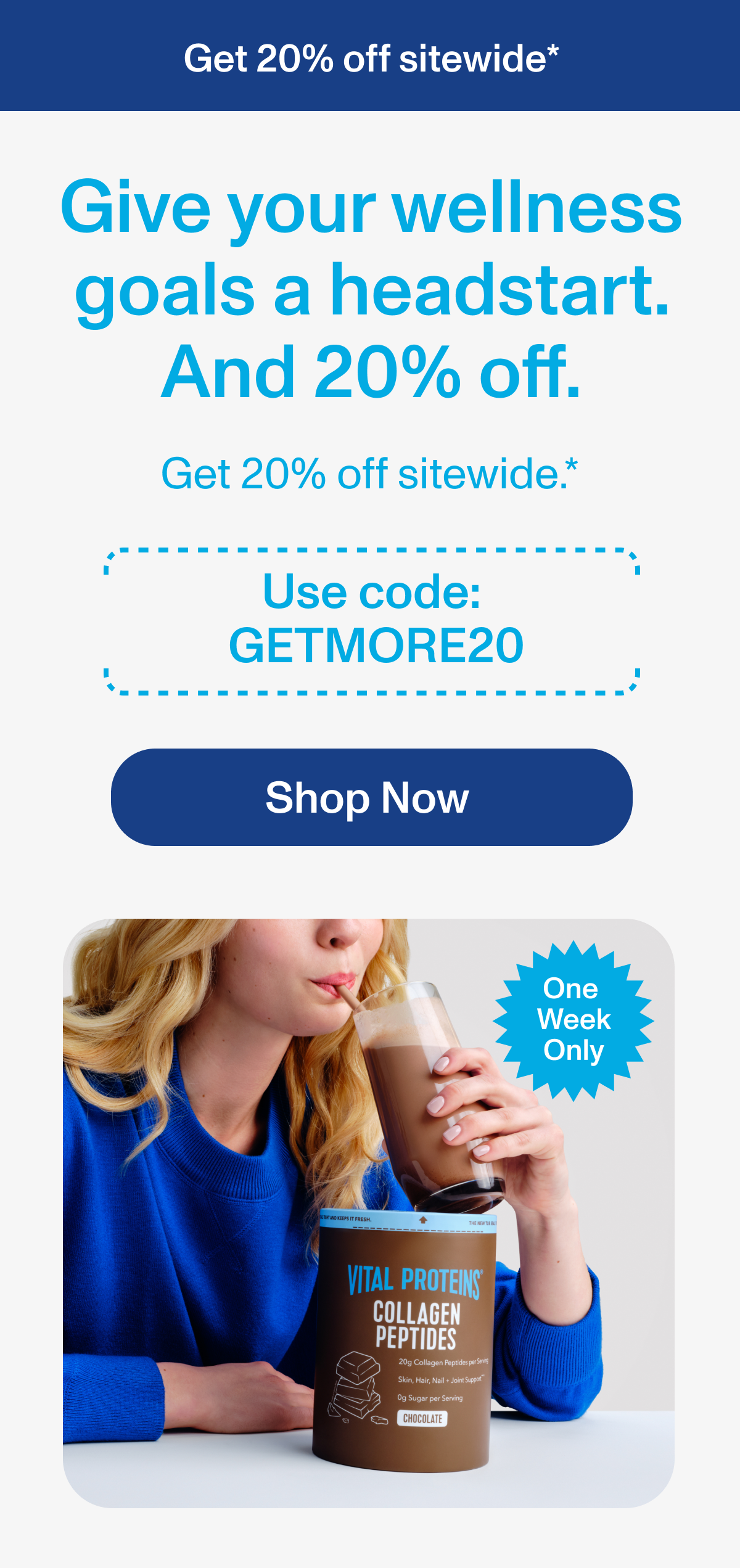 Get 20% off sitewide*