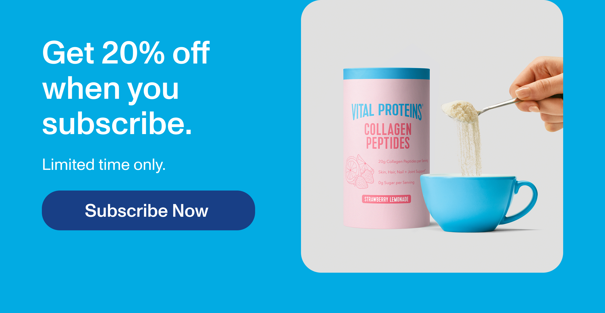 Get 20% off when you subscribe.