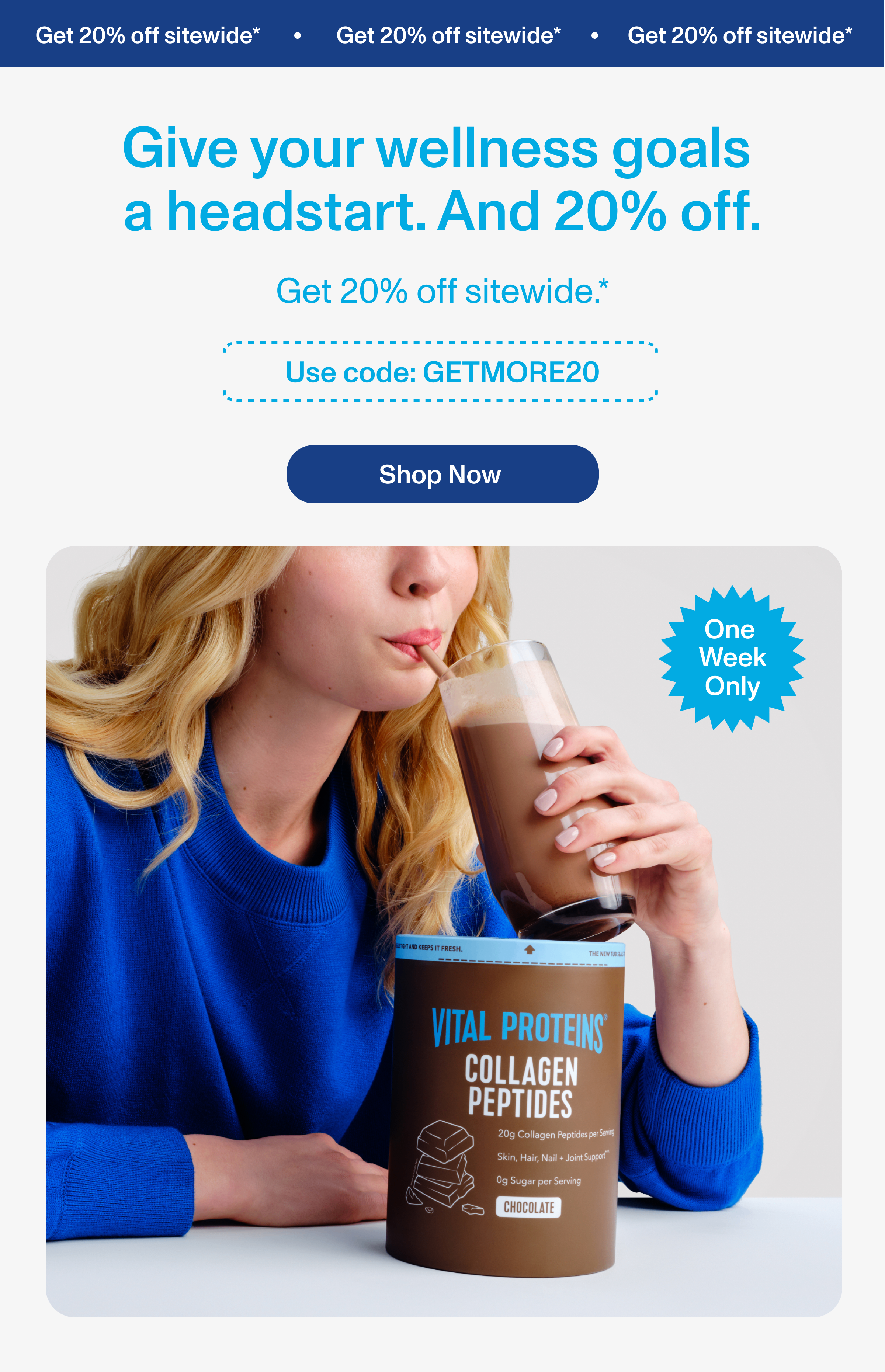 Get 20% off sitewide*