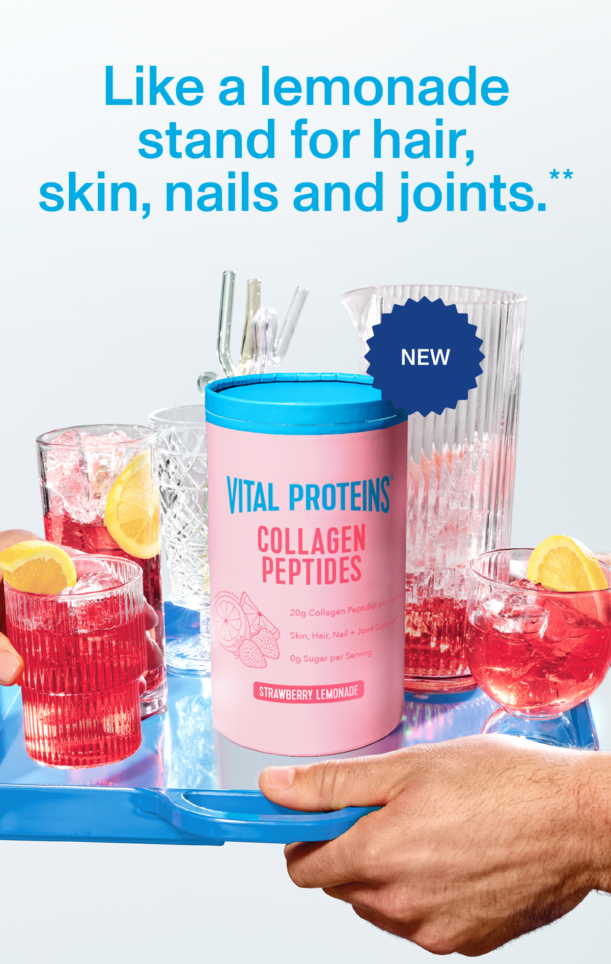 Like a lemonade stand for hair, skin, nails and joints.