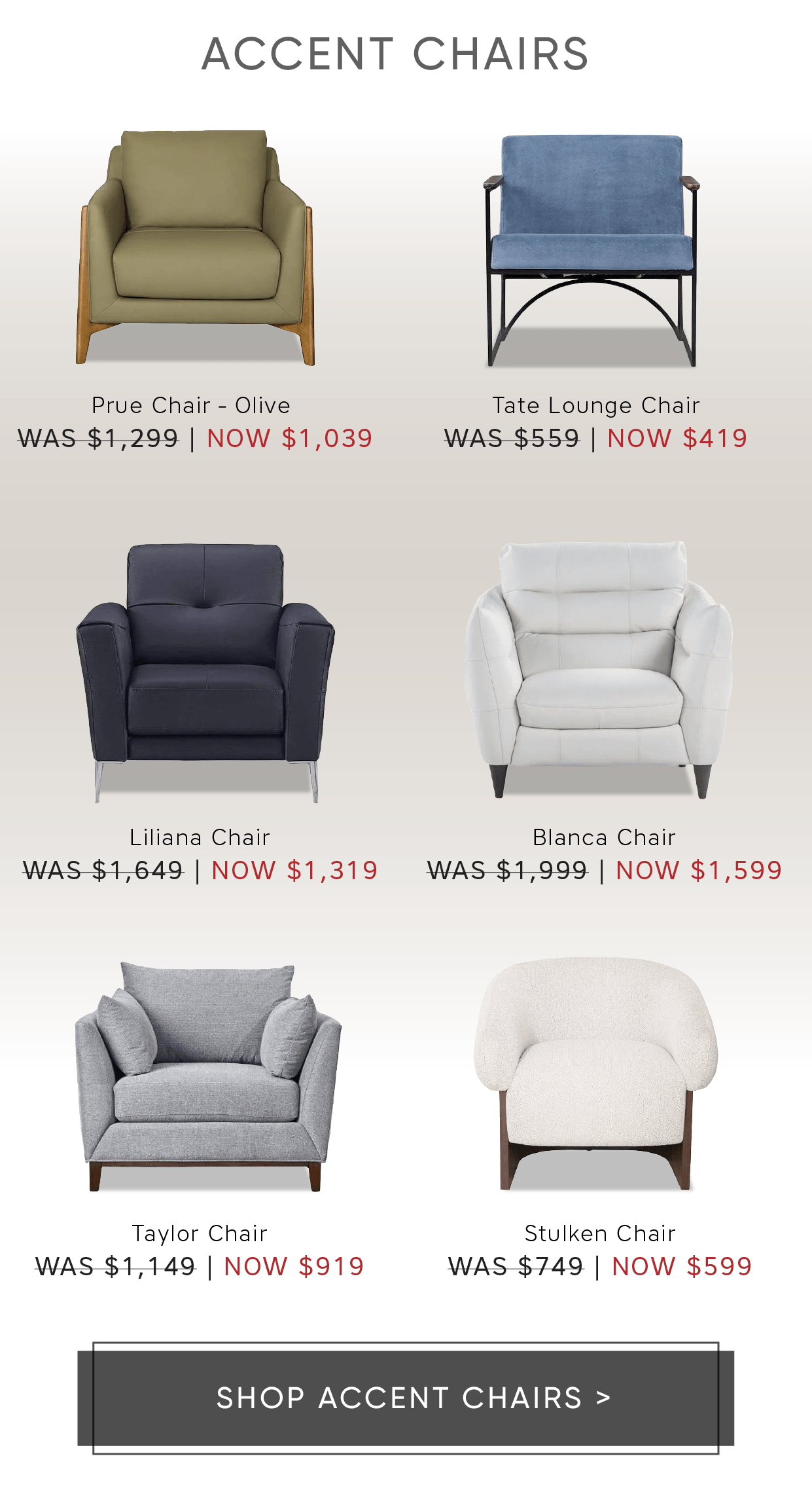 Shop Accent Chairs