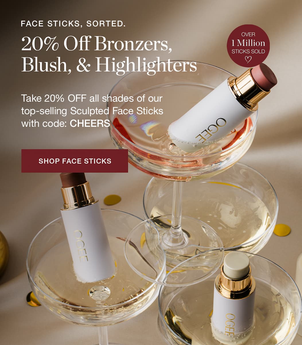 Take 20% OFF all shades of our top-selling Sculpted Face Sticks with code: CHEERS