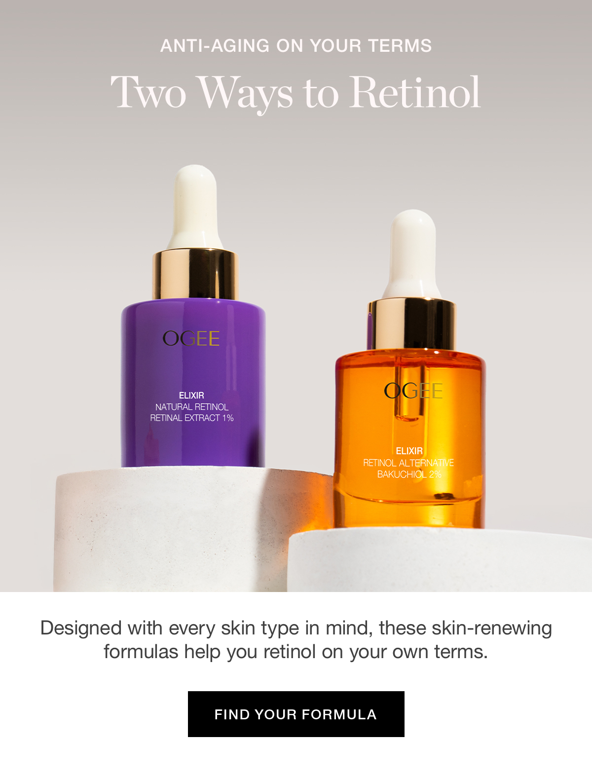Designed with every skin type in mind, these skin-renewing formulas help you retinol on your own terms.