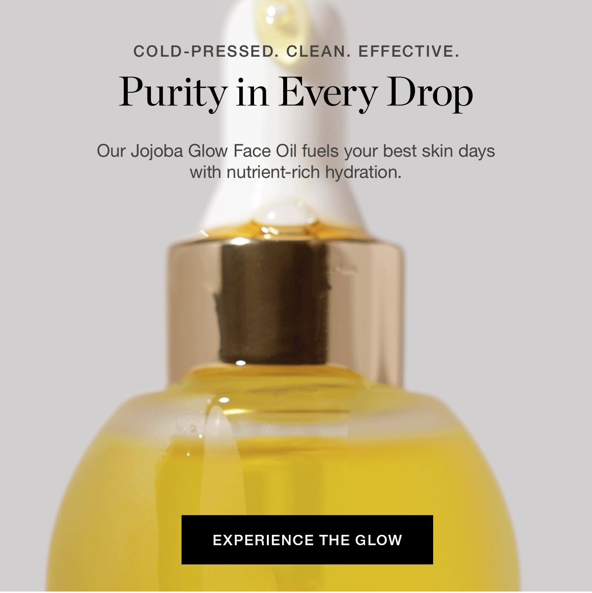 Our Jojoba Glow Face Oil fuels your best skin days with nutrient-rich hydration.