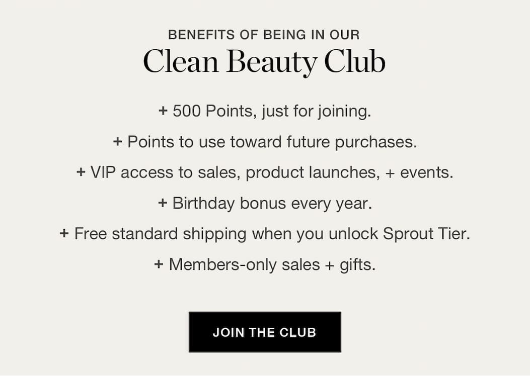 Benefits Of Being In Our Clean Beauty Club