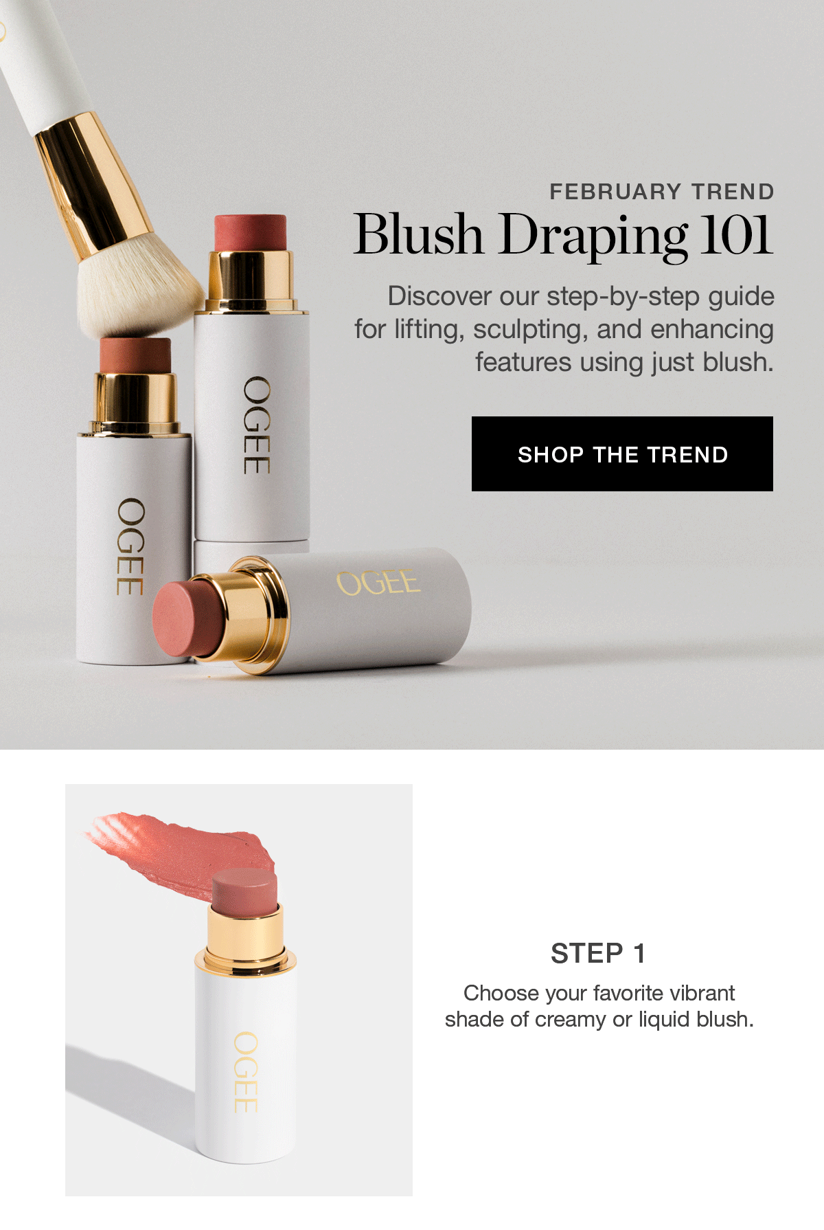 Discover our step-by-step guide for lifting, sculpting, and enhancing features using just blush.
