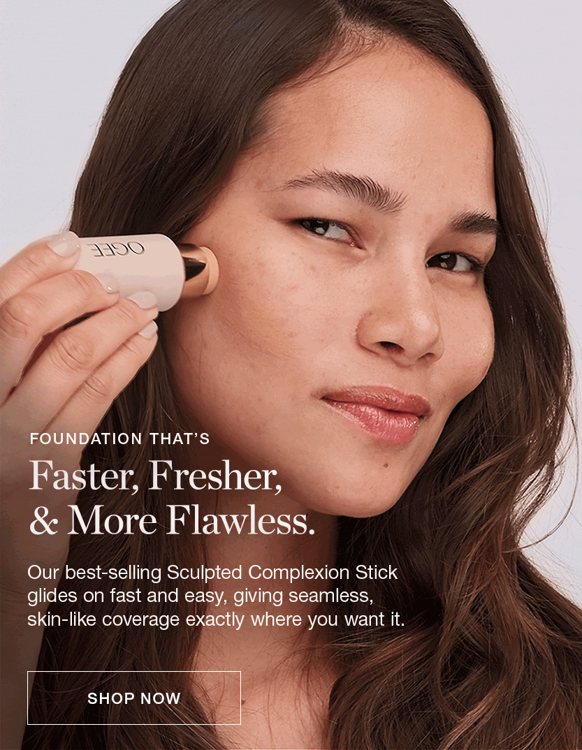 Our best-selling Sculpted Complexion Stick glides on fast and easy, giving seamless,  skin-like coverage exactly where you want it.