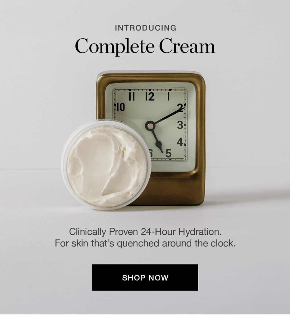 Clinically Proven 24-Hour Hydration. For skin that's quenched around the clock.