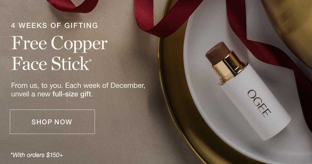 4 Weeks of Gifting: Free Copper Face Stick with orders $150+