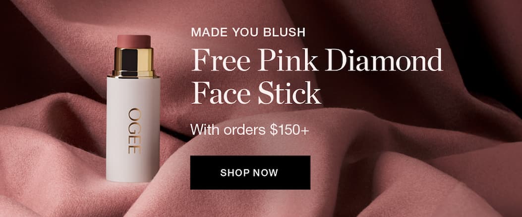 Free Pink Diamond Face Stick with orders $150+