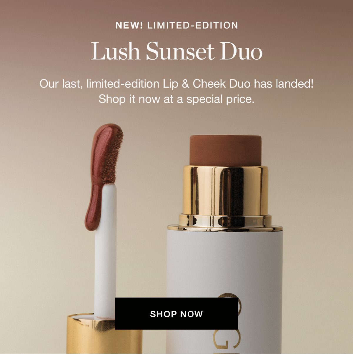 Our last, limited edition Lip & Cheek Duo has landed! Shop it now at a special price.