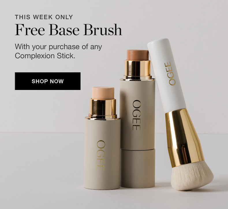 This Week Only: Free Base Brush with your purchase of any Complexion Stick.