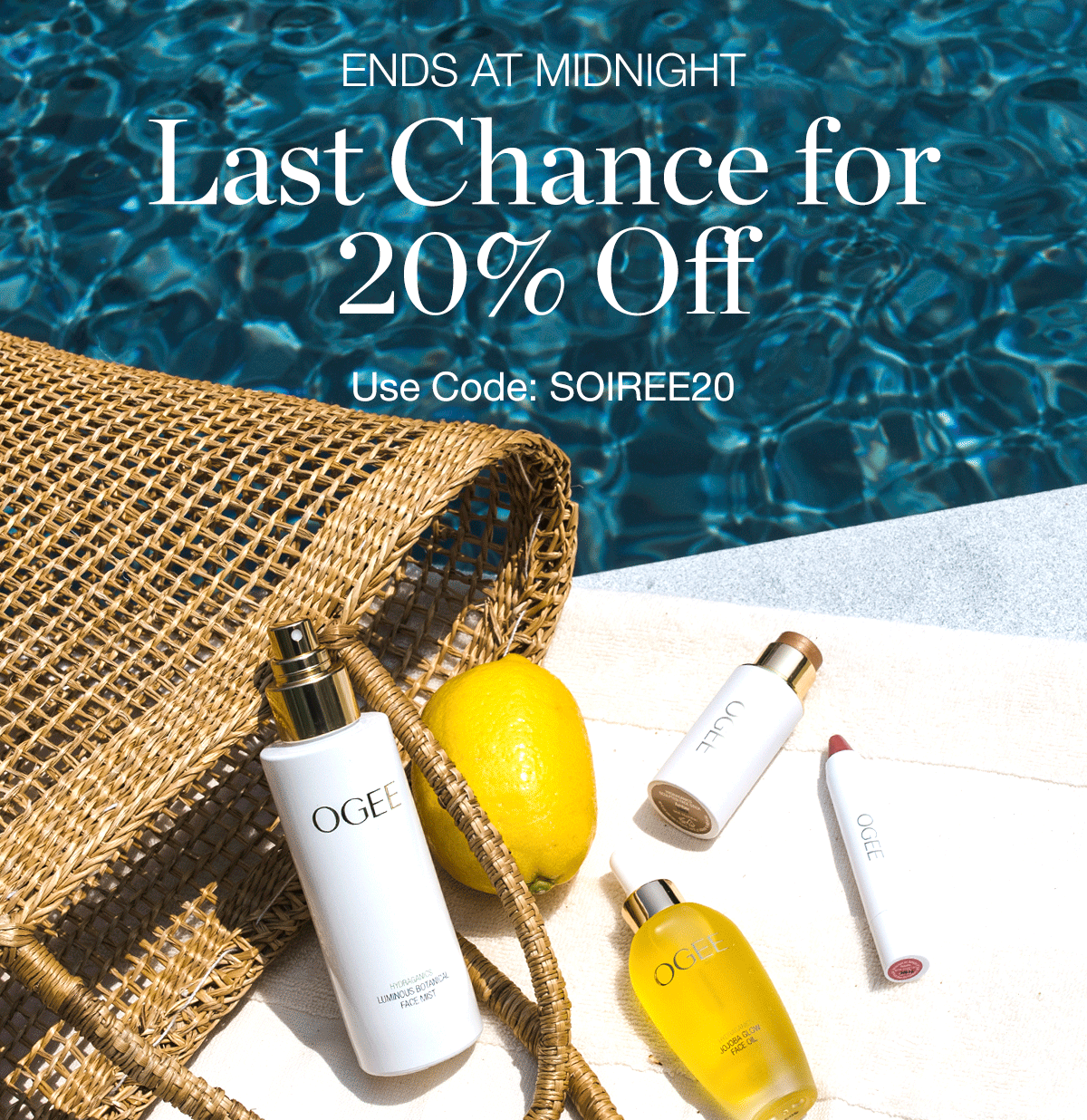 ENDS AT MIDNIGHT - Last Chance for 20% Off - Use Code: SOIREE20