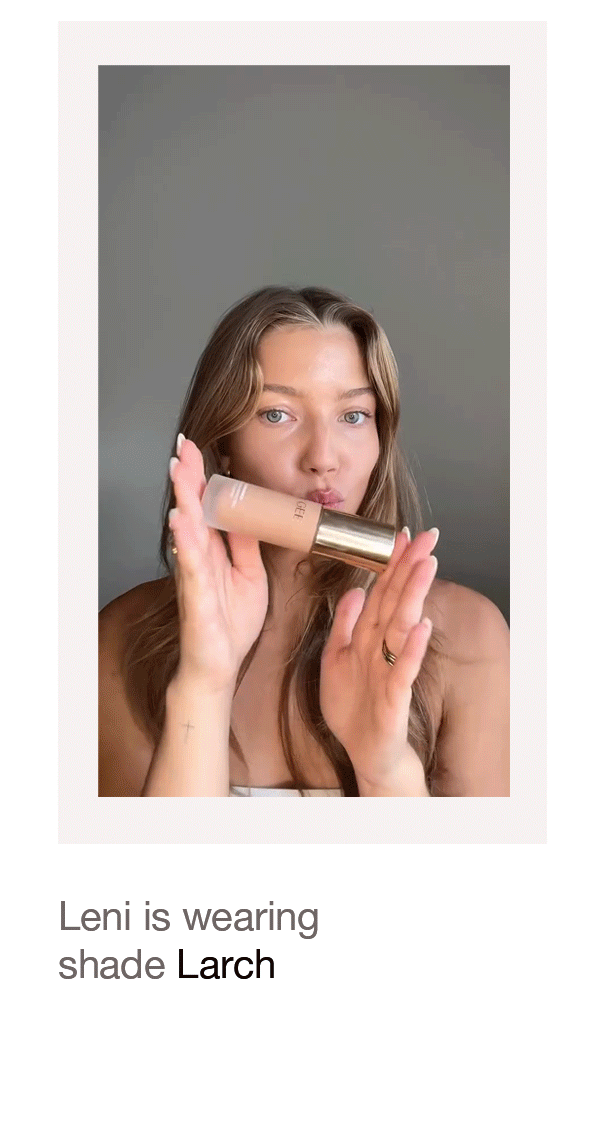 Leni is wearing shade Larch