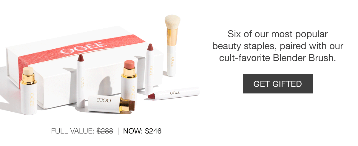 Six of our most popular beauty staples, paired with our cult-favorite Blender Brush.