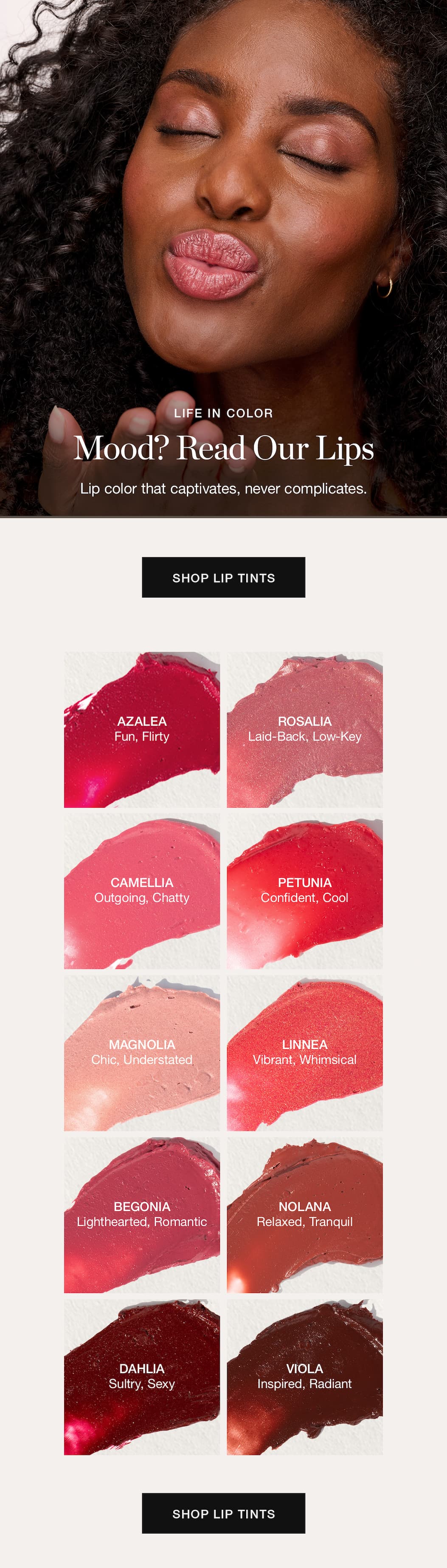 Lip color that captivates, never complicates.