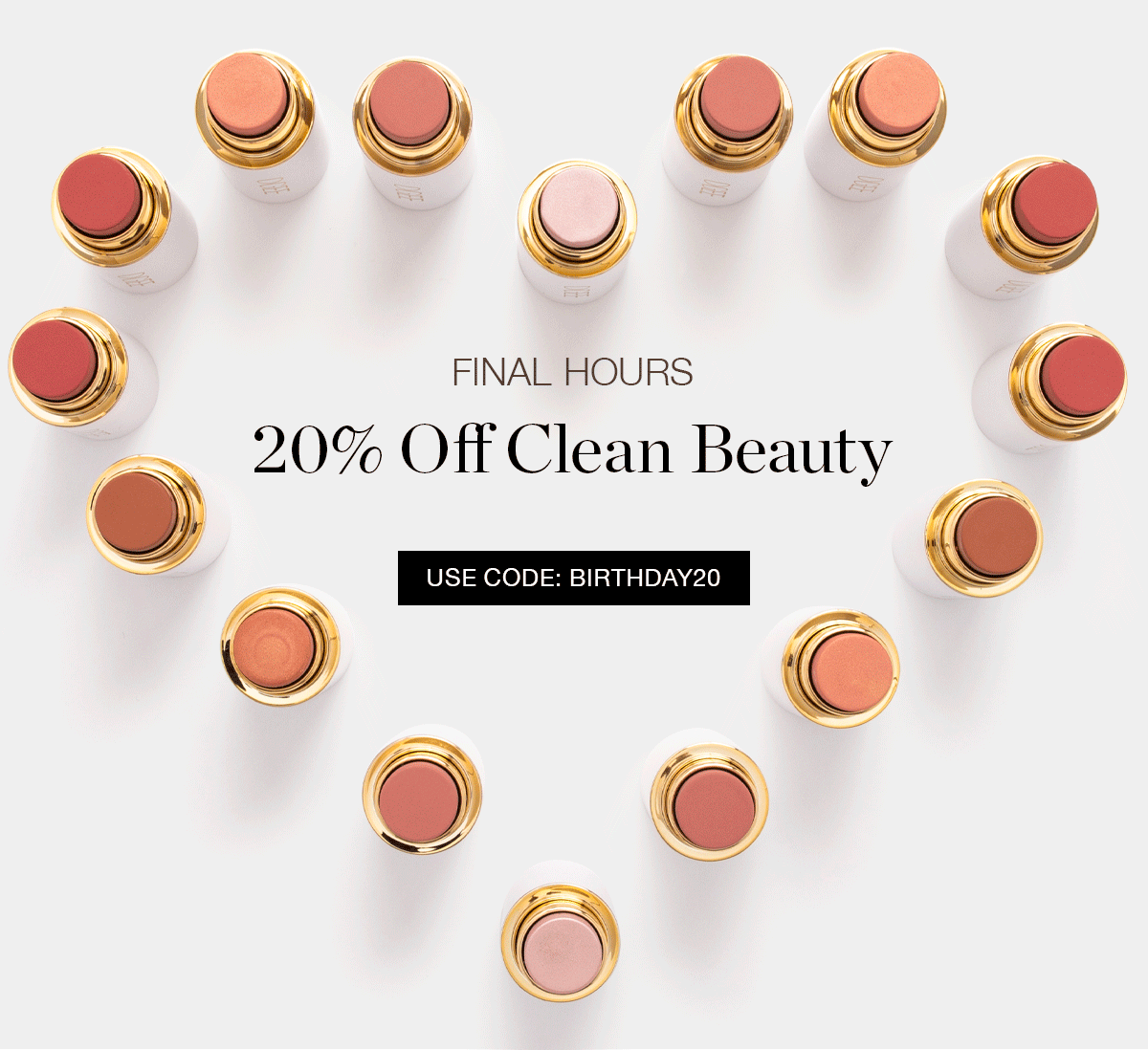 Final hours for 20% off