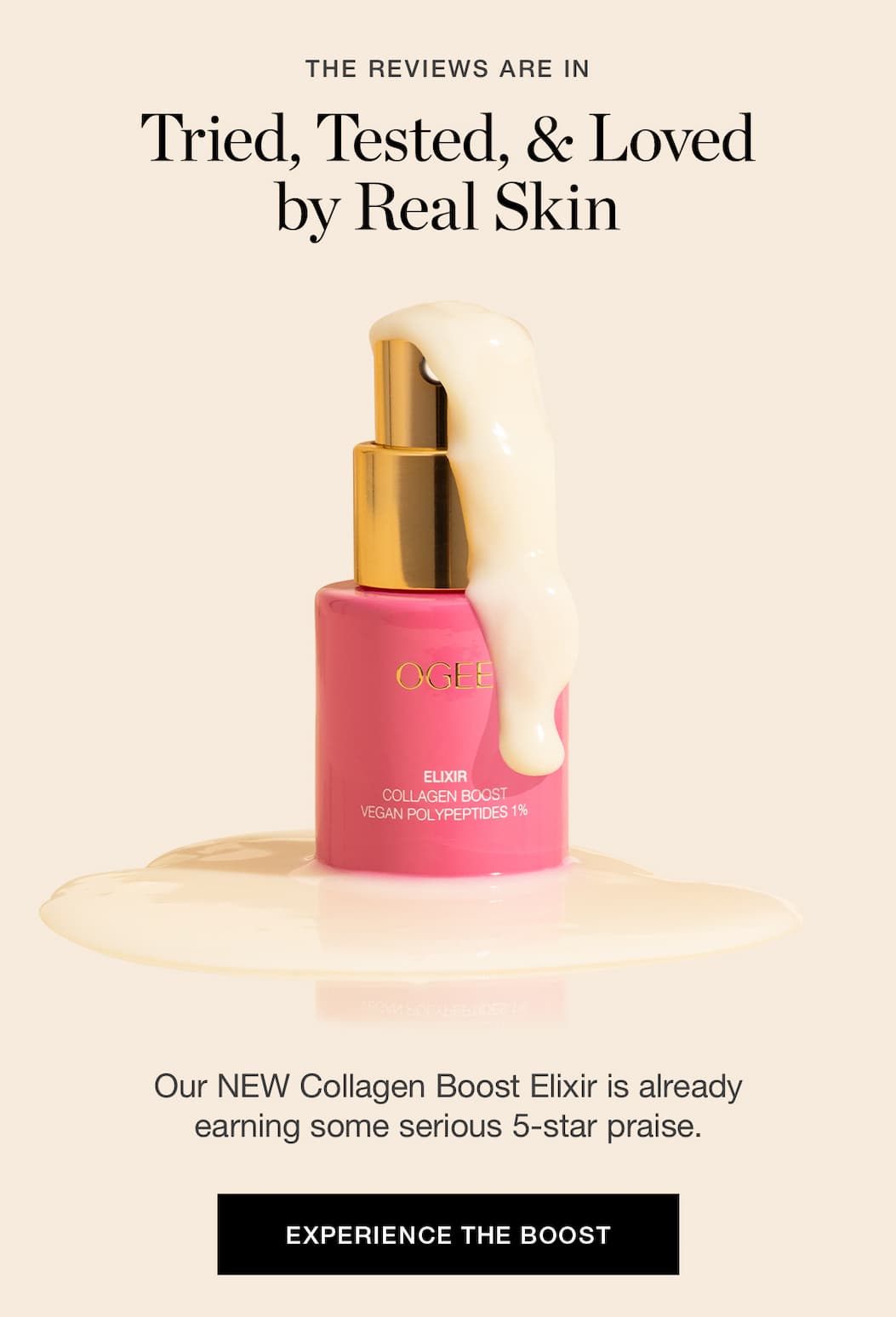 Our NEW Collagen Boost Elixir is already earning some serious 5-star praise.