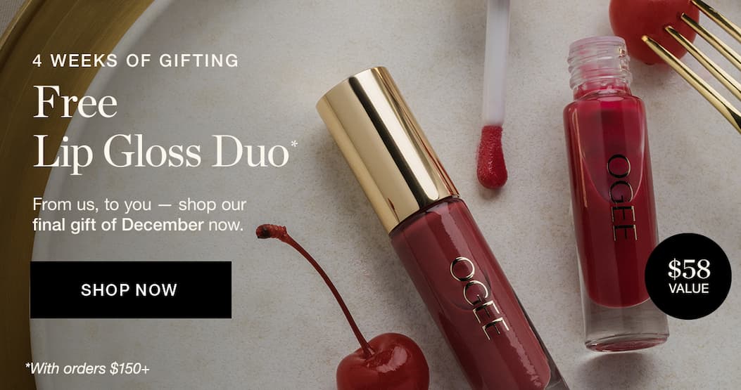 4 Weeks of Gifting: Free Lip Gloss Duo with orders $150+