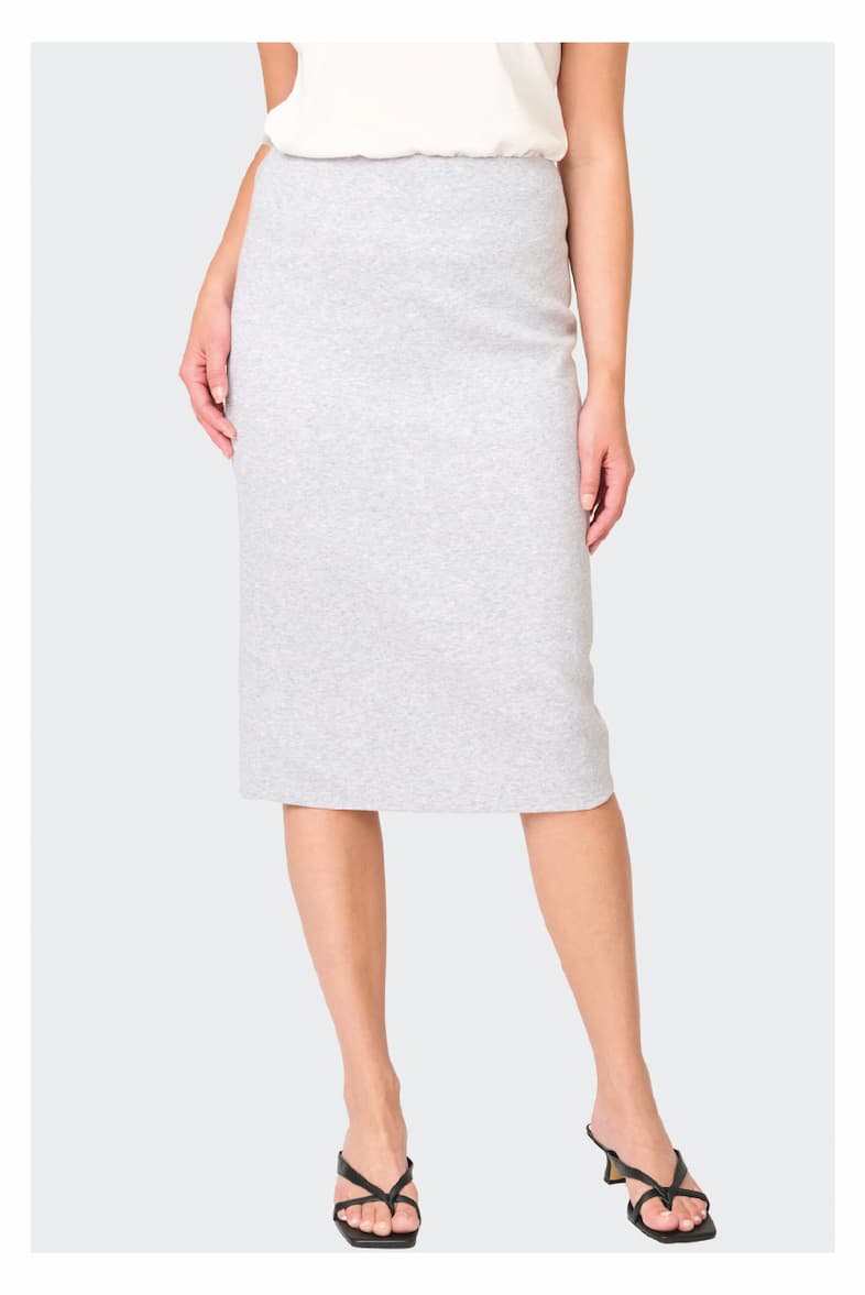 Notch Midi Skirt
