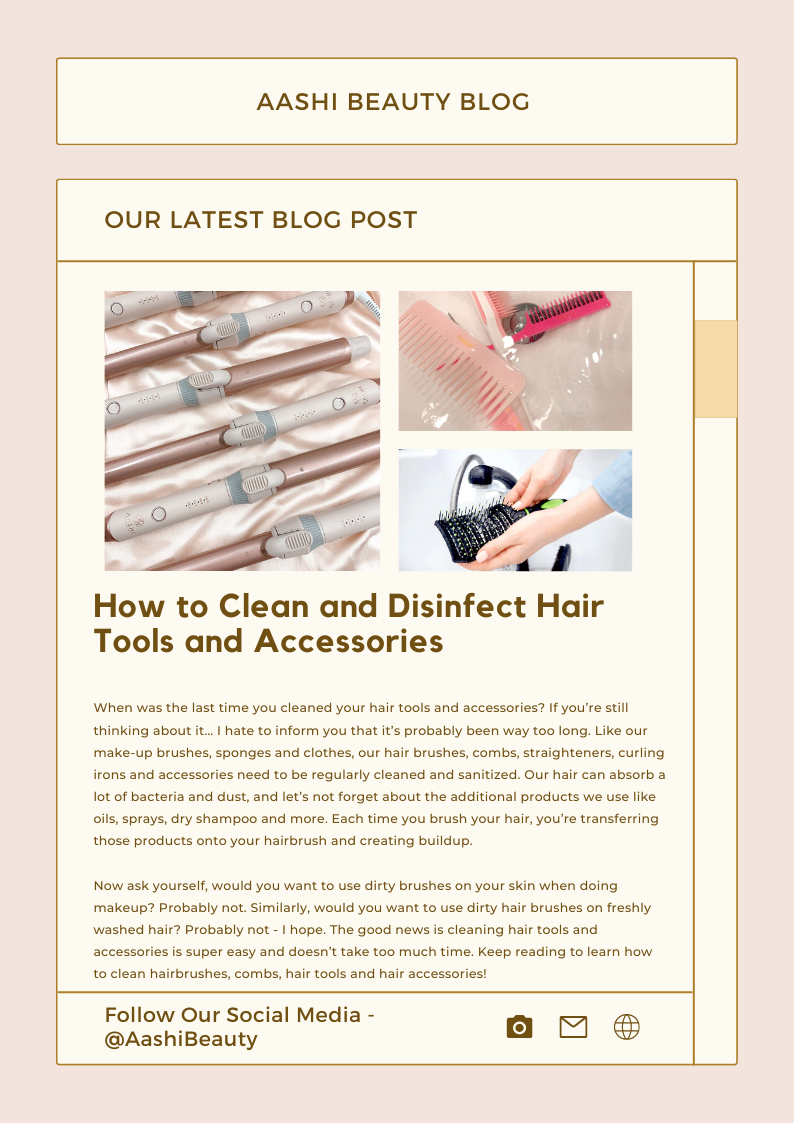 🌸 How to Keep Your Hair Tools Fresh Aashi Beauty