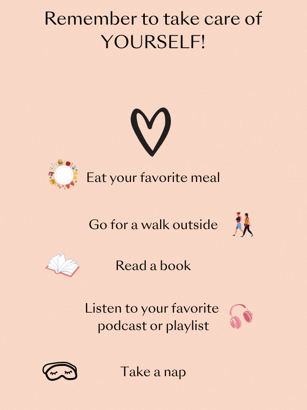 Take care of yourself