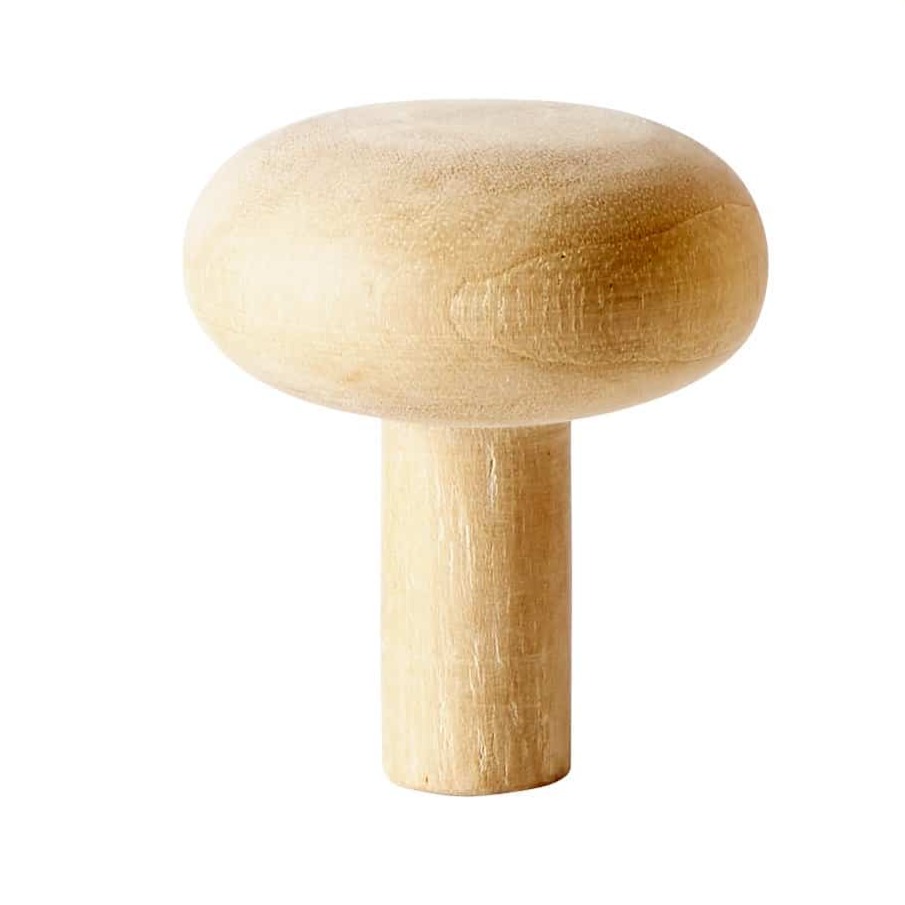 Mango Wood Wine Topper - Crimini Mushroom