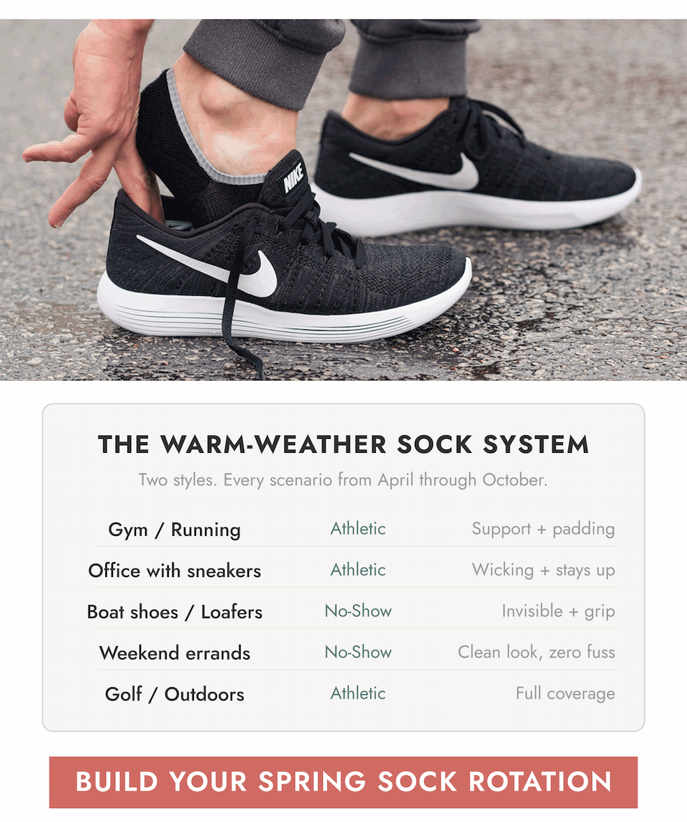 THE WARM-WEATHER SOCK SYSTEM