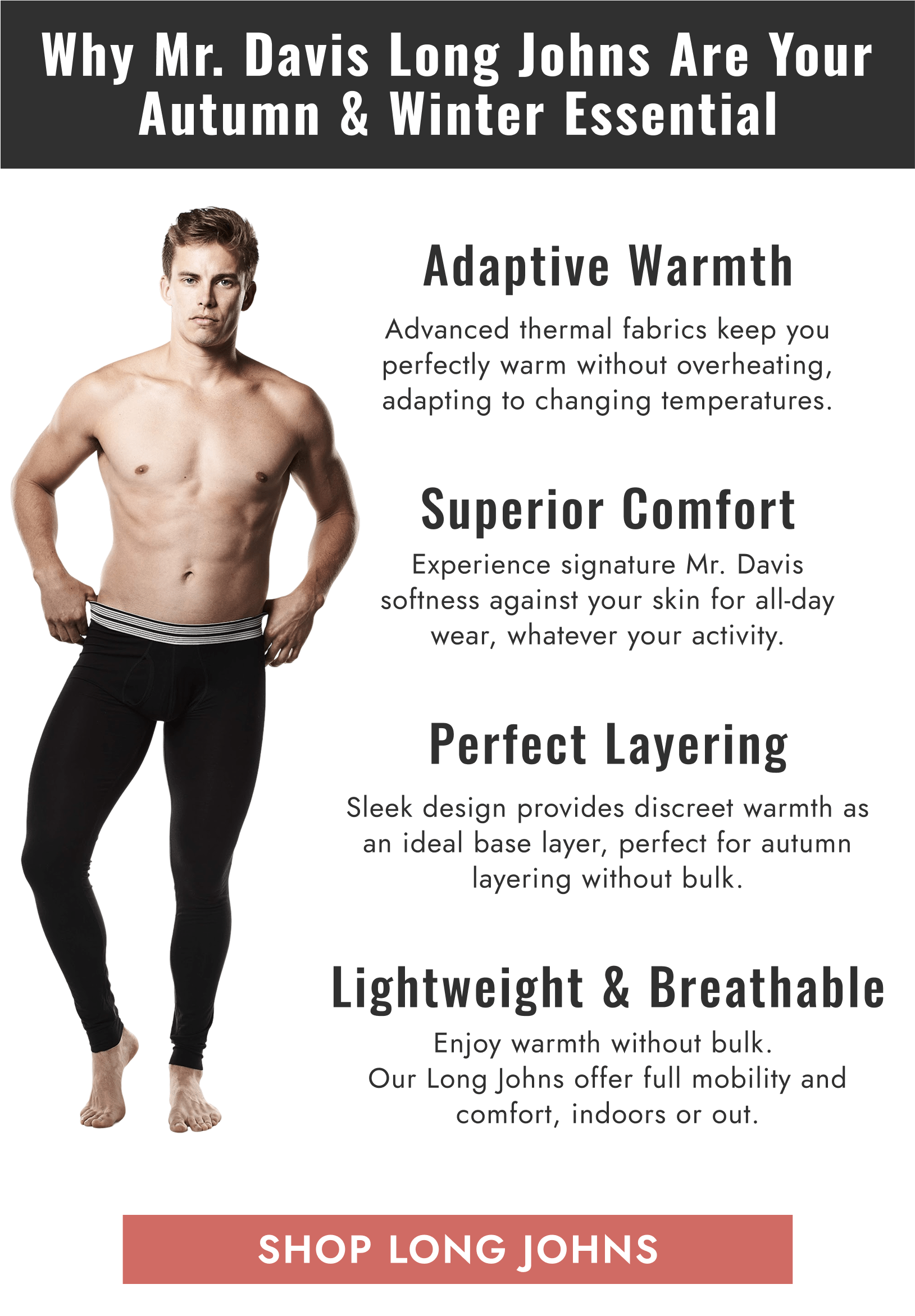 Why Mr. Davis Long Johns Are Your Autumn & Winter Essential