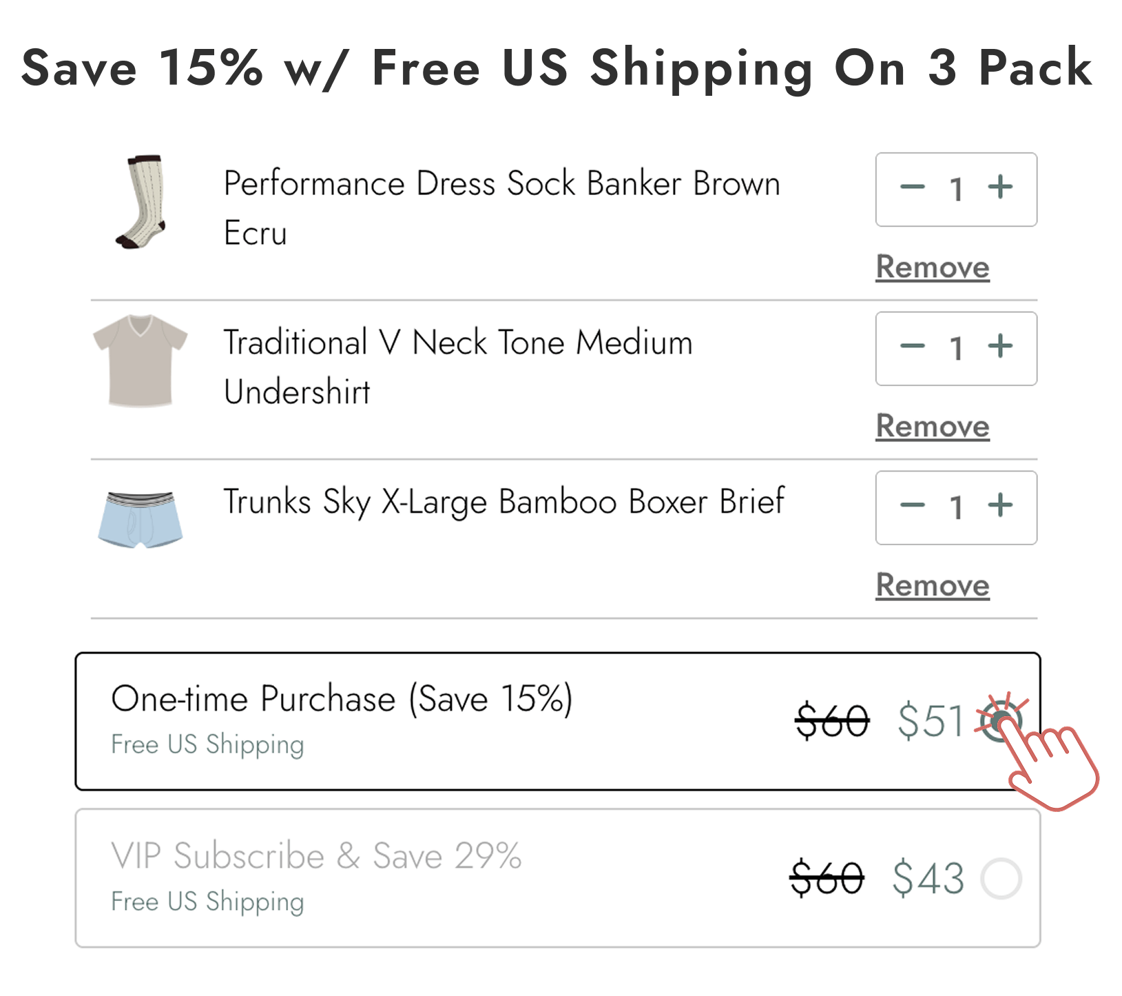 Save 15% w/ Free US Shipping On 3 Pack