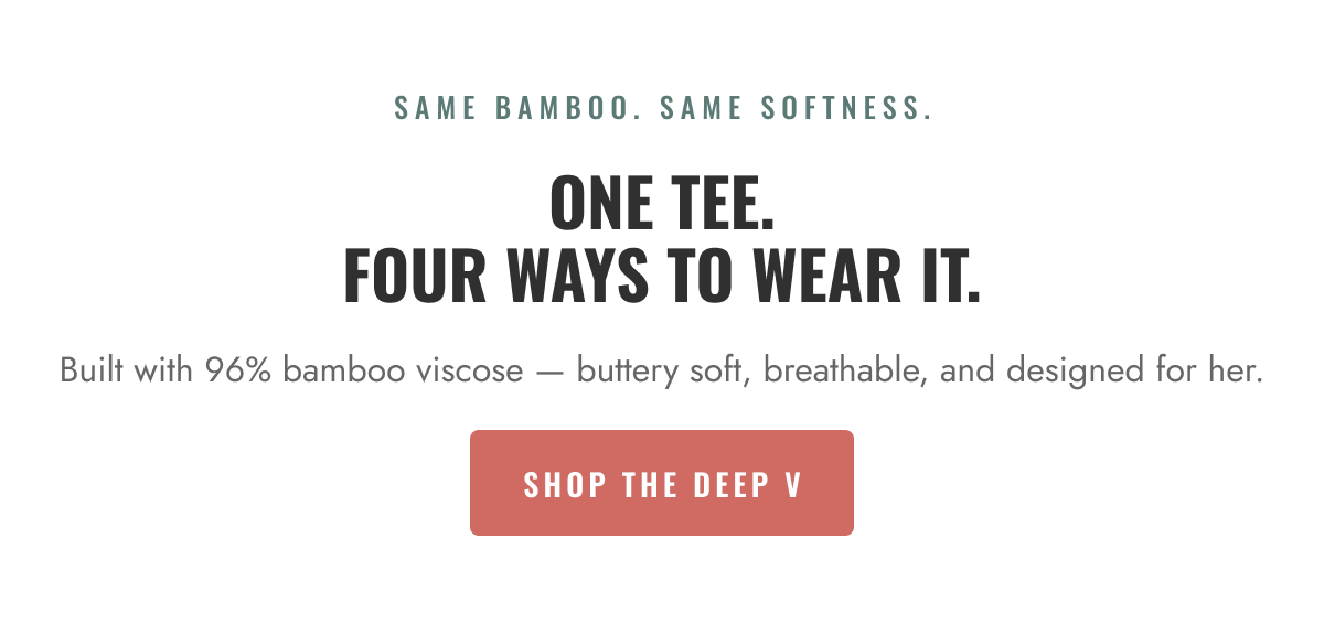 ONE TEE. FOUR WAYS TO WEAR IT.