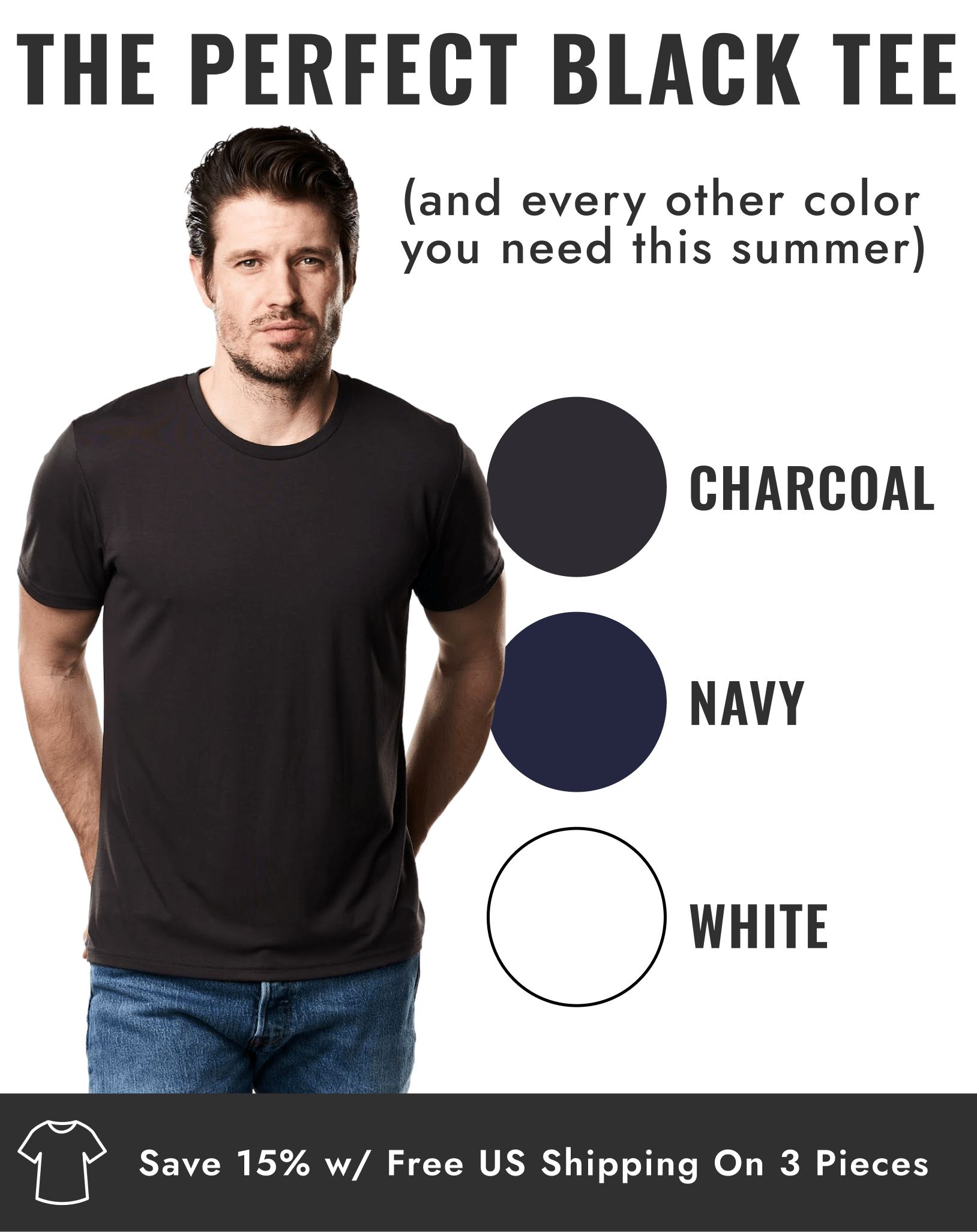 THE PERFECT BLACK TEE (and every other color you need this summer).