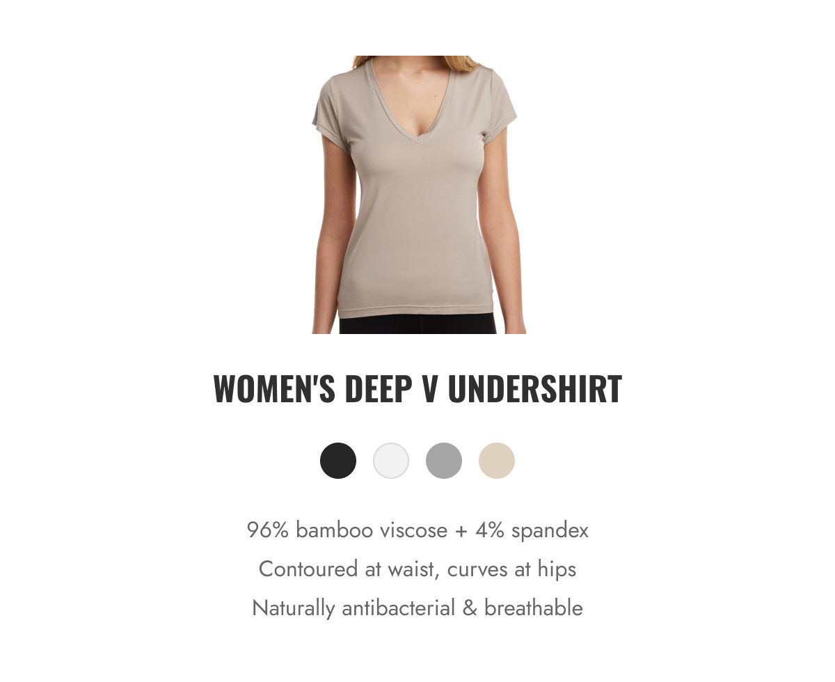WOMEN'S DEEP V UNDERSHIRT