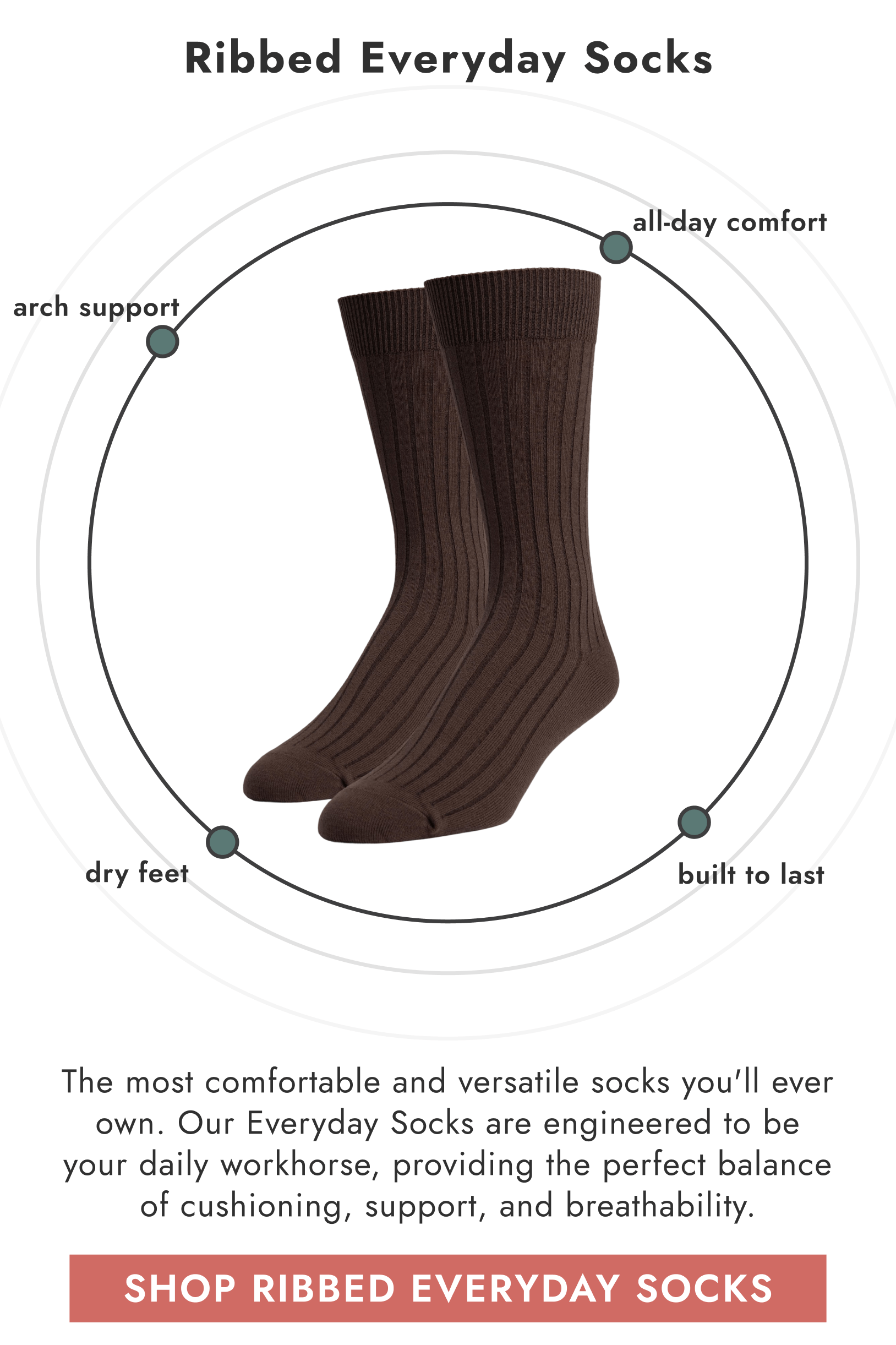 Ribbed Everyday Socks